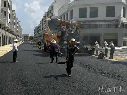 瀝青桃林商業街瀝青路面